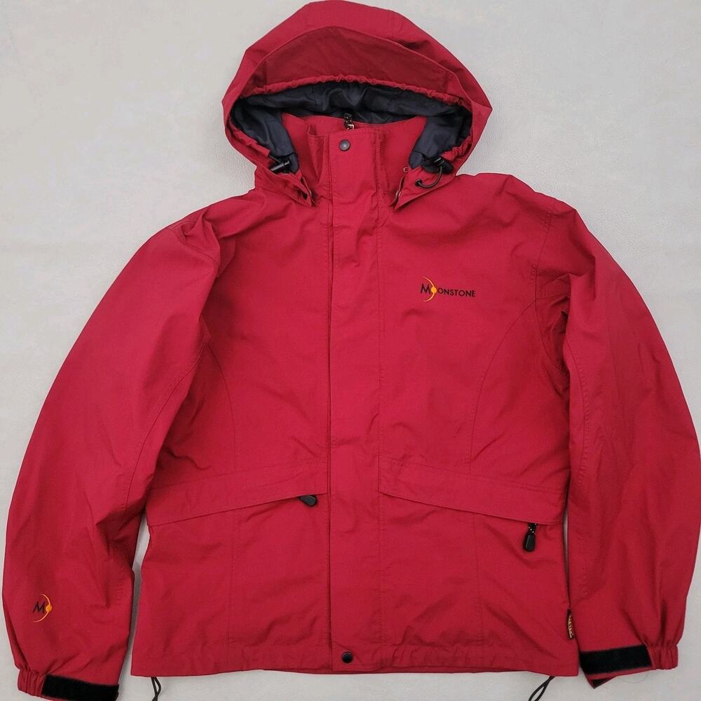 Moonstone Jacket Womens Medium Red Gore Tex Paclite Hooded Waterproof Hiking
